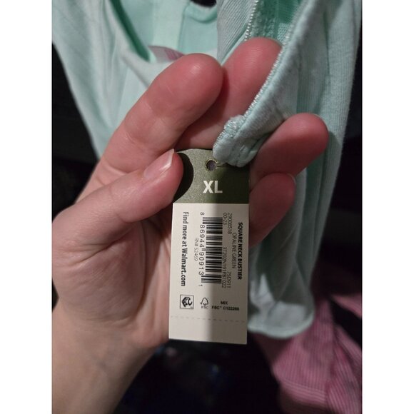 NWT No Boundaries Womens Green Ribbed Bustier Tank Top Size XL Summer Casual - Picture 6 of 10